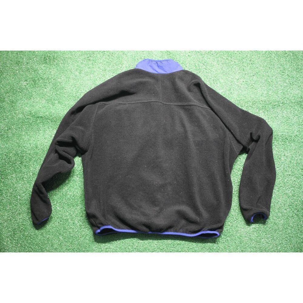 Vintage Campmor Fleece Zip Jacket Black with Blue Accents Size Large - Picture 6 of 8